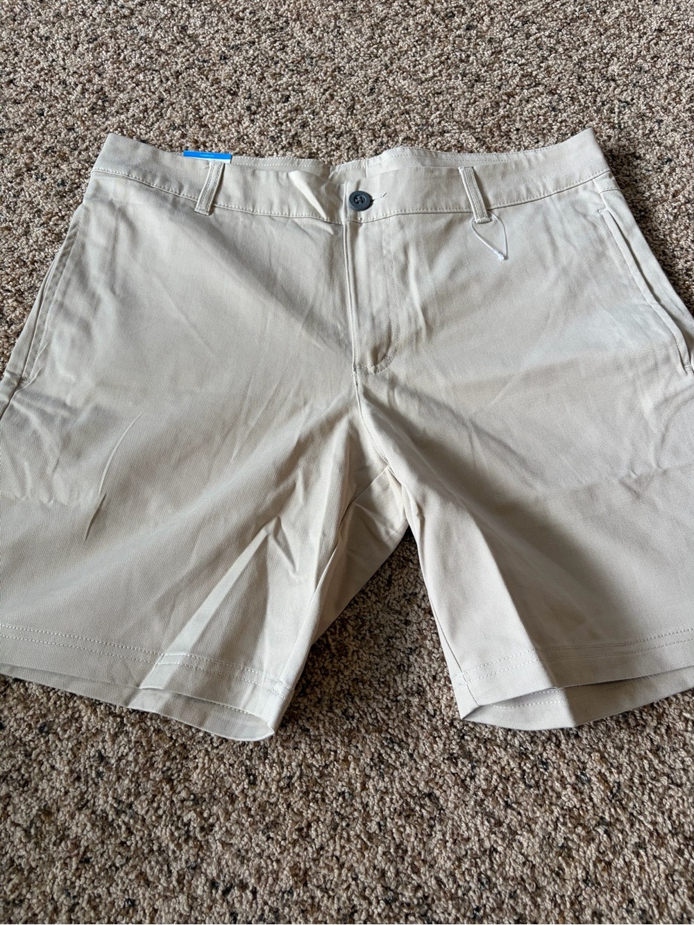 Columbia Men's Light Khaki Flat Front Shorts